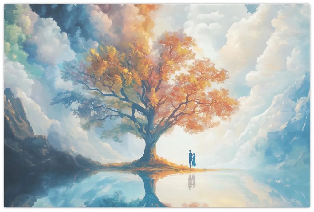 Obraz – Strom života a lásky (90x60 cm)