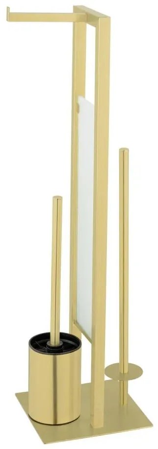 WENKO 26034100 - Sada na WC RIVALTA 18x70 cm nerez/zlatá/biela/čierna