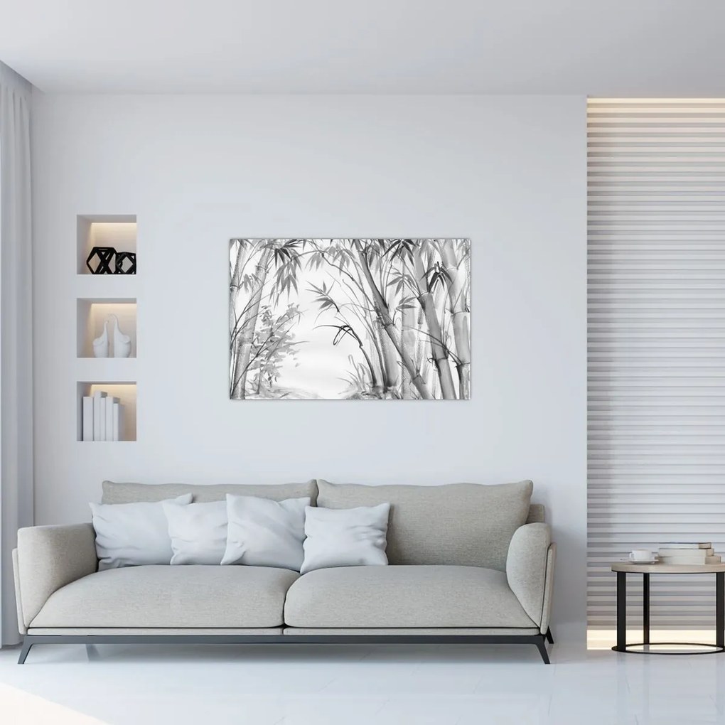 Obraz - Bambusový les (90x60 cm)