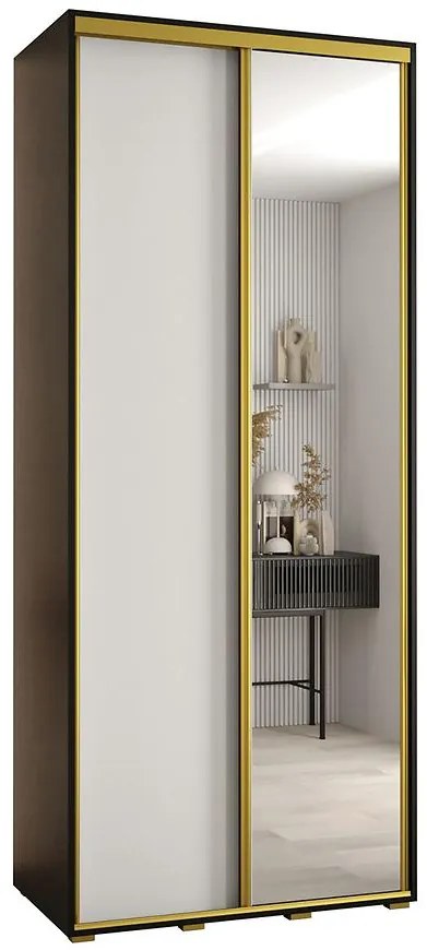 Skriňa 45 Canaris 3 100 čierna/biela/gold