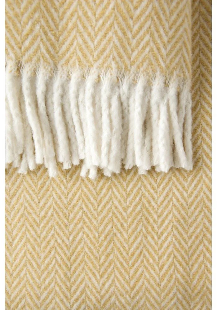 Sivohnedý pléd s podielom bavlny Euromant Skyline, 140 × 180 cm