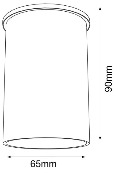 Shilo 1109 - Bodové svietidlo ARIDA 1xGU10/15W/230V 9 cm čierna