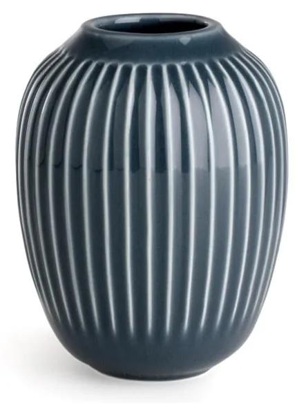 Antracitovosivá kameninová váza Kähler Design Hammershoi, výška 10 cm |  BIANO