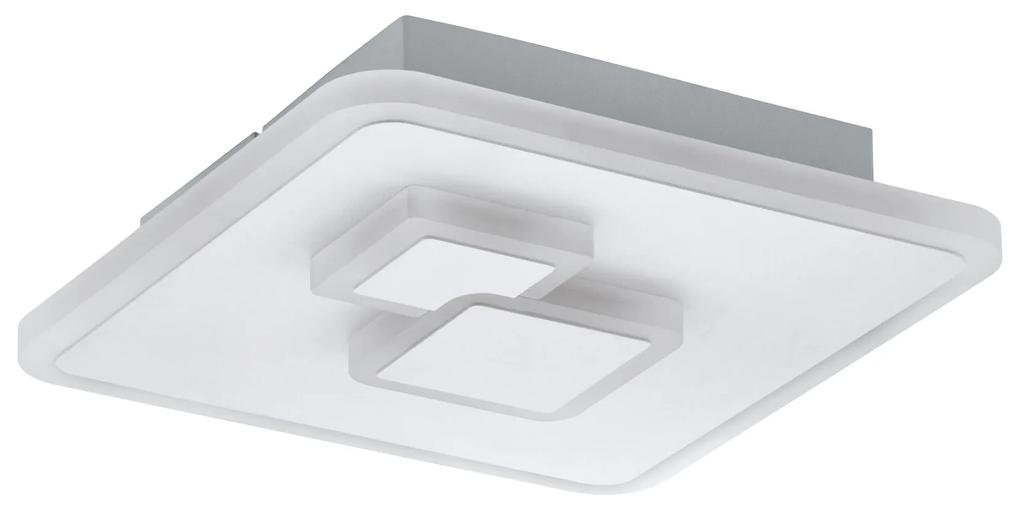 EGLO LED stropné dizajnové osvetlenie CADEGAL, 9W, denná biela, 20x20cm, hranaté, biele