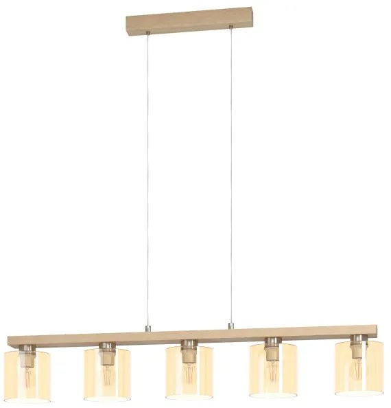 Eglo 901292 - Luster na lanku CASTRALVO 5xE27/28W/230V