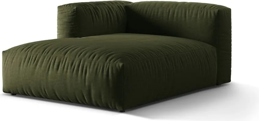 Zelený modul pohovky (ľavý roh) Martina – Micadoni Home