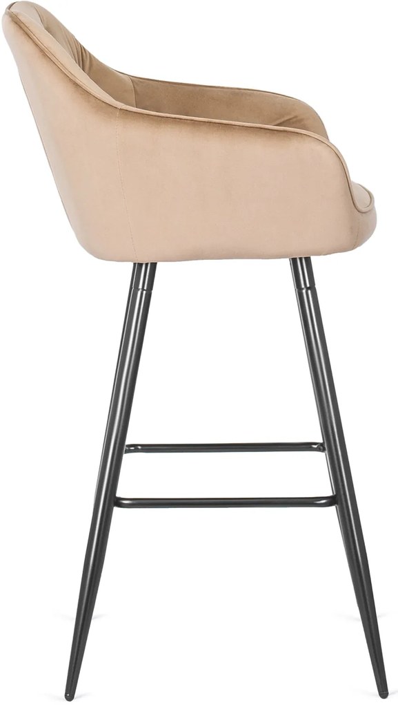 PROXIMA.store - Čalúnené barové kreslo SALEM FARBA: sivá