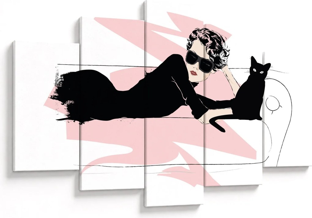 Obraz - Fashion lady (150x105 cm)