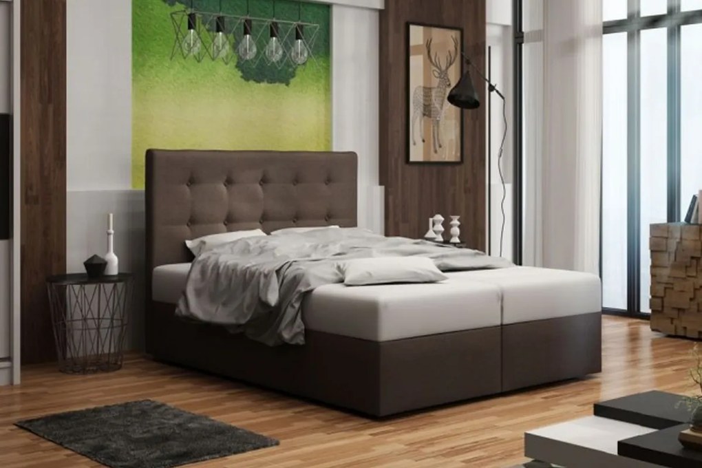 Najlacnejsinabytok DUO 1 čalúnená manželská posteľ 180 x 200 cm, COSMIC 800