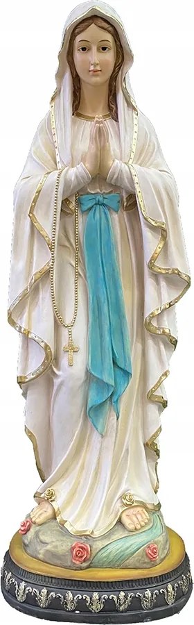 Socha Panna Mária Z Lourdes 120 CM Vysoká – Ručne Maľovaná – Krásna