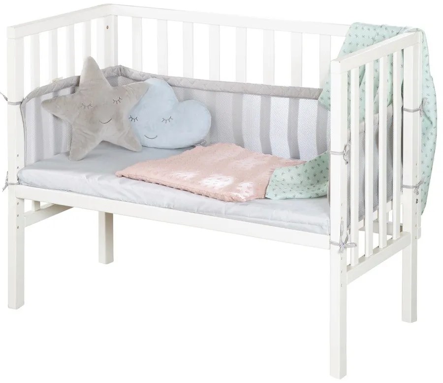 Biela postieľka 90x45 cm – Roba