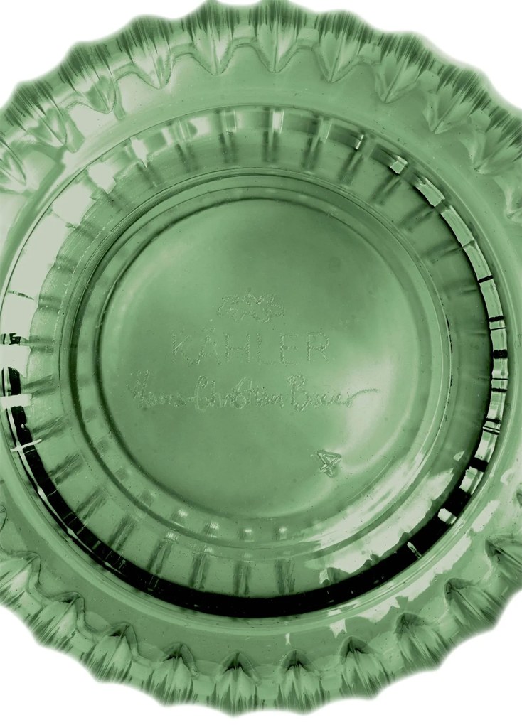 KÄHLER Pohár na vodu Hammershøi Green 370 ml – set 4 ks