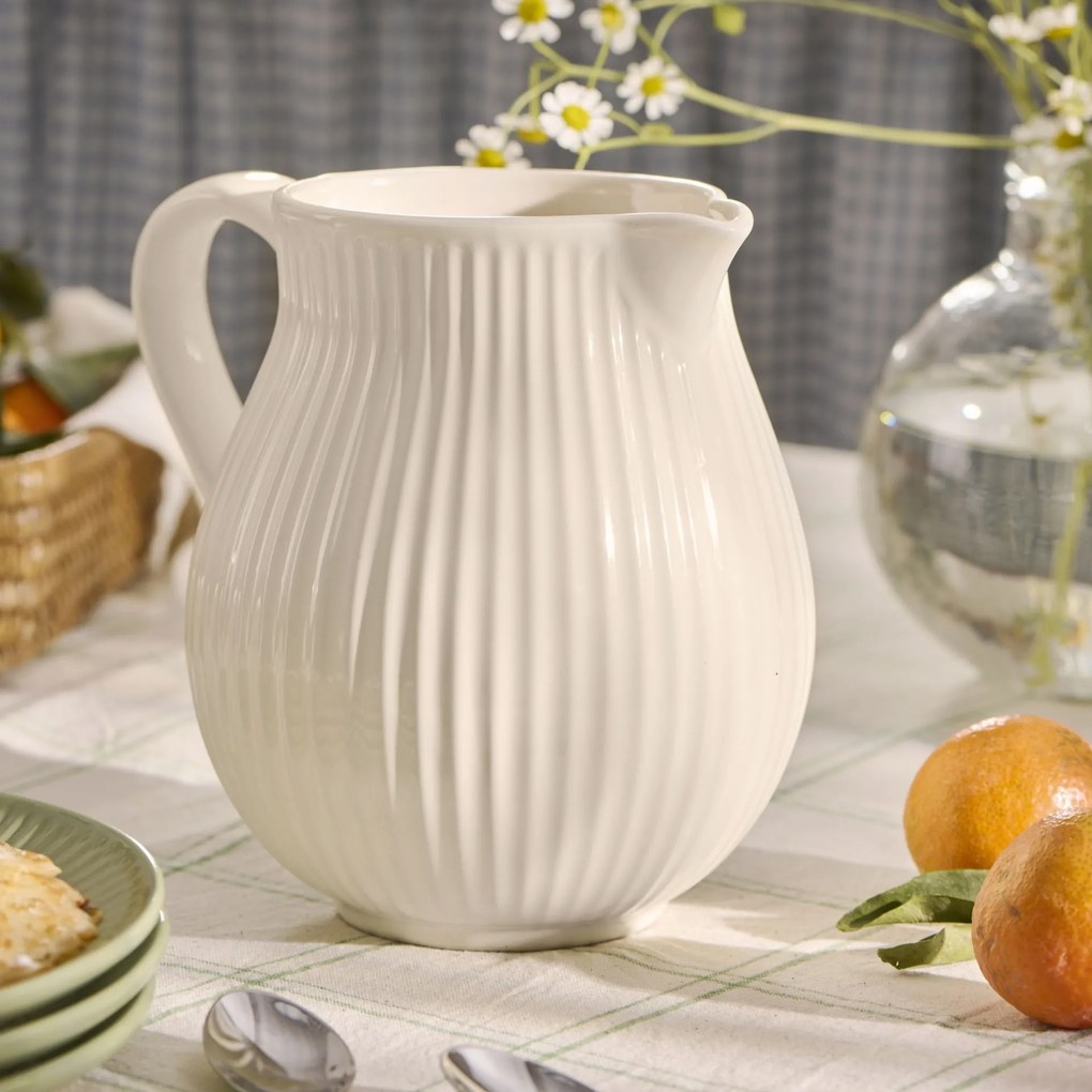 Ib Laursen Keramický džbán Mynte Butter Cream 2 l