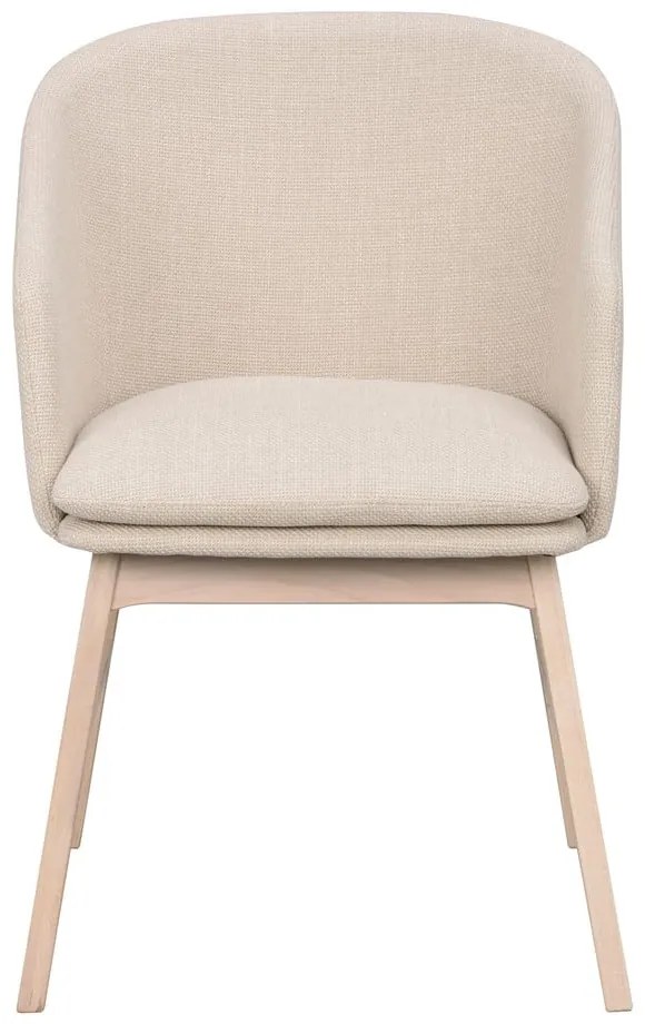 Béžové čalúnené jedálenské kreslá v súprave 2 ks Windham – Rowico