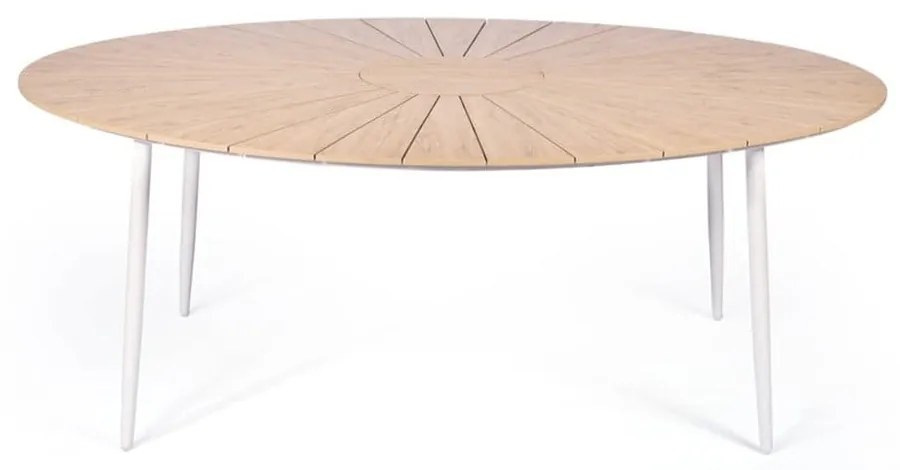 Súprava 4 bielych jedálenských stoličiek Jaanna a prírodného stola Marienlist - Bonami Essentials