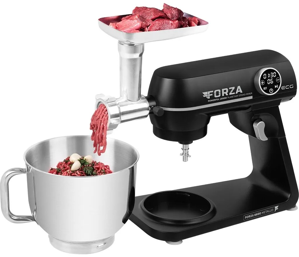 ECG Forza 6600 kuchynský robot Metallo Nero
