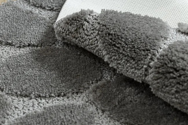 Kúpeľňový koberček SUPREME STONES kamienky, sivý kruh