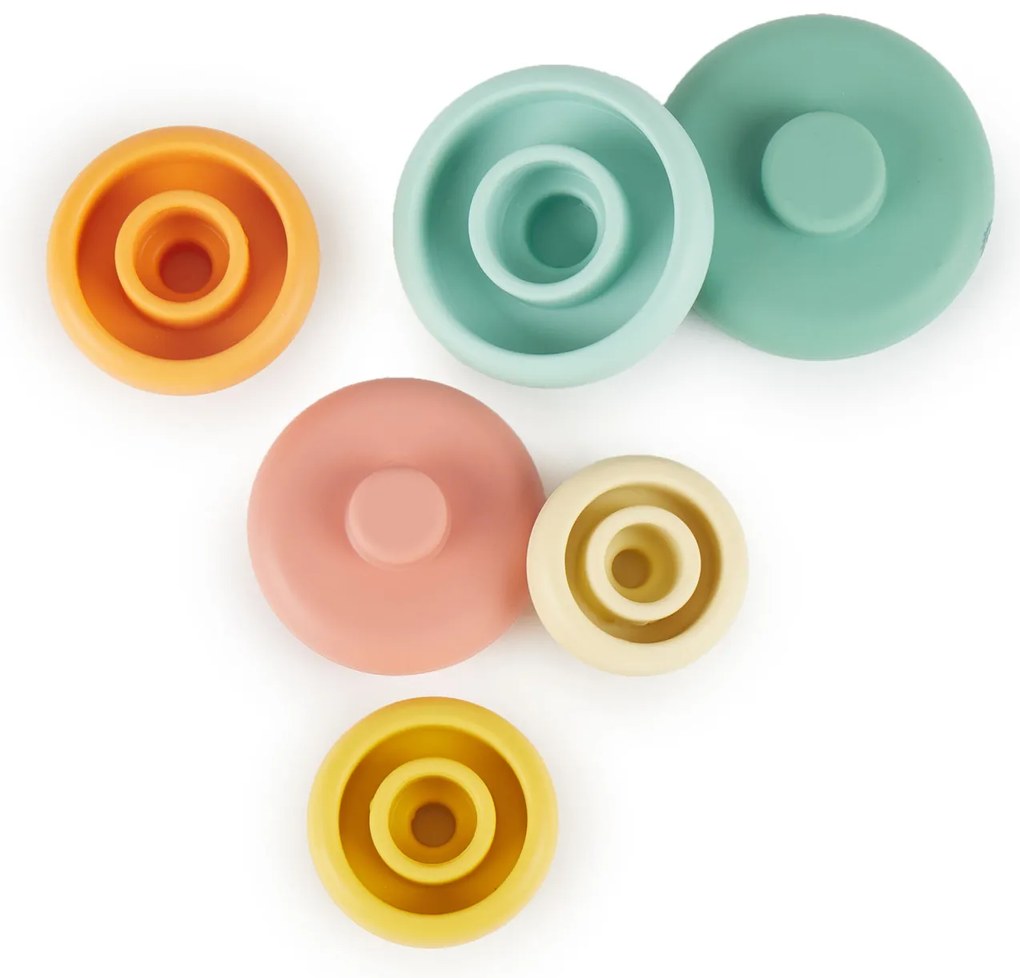 Bieco - Silikónová stohovacia veža - Tropical Vibe