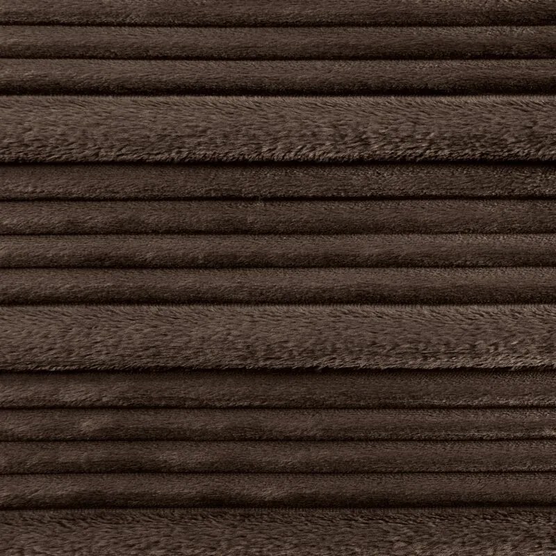 Dekorstudio Flanelová deka NINA v tmavohnedej farbe Rozmer deky: 150x200cm