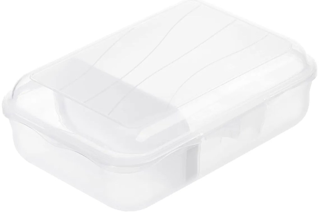 Desiatový box, delený s priehradkou, FUNBOX, 0,9 l