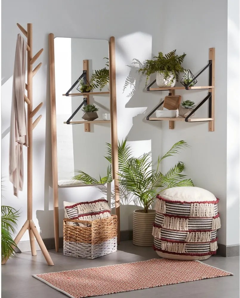 Prútený úložný box s bielym detailom La Forma Woody