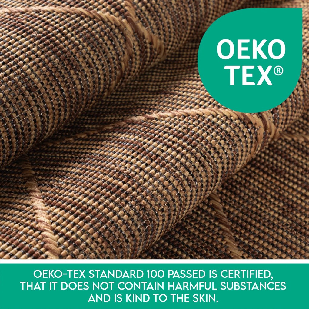 Ayyildiz, Kusový koberec Zagora 4512 Copper – na von aj na doma, 120x170, hnedá, chodba / predsieň