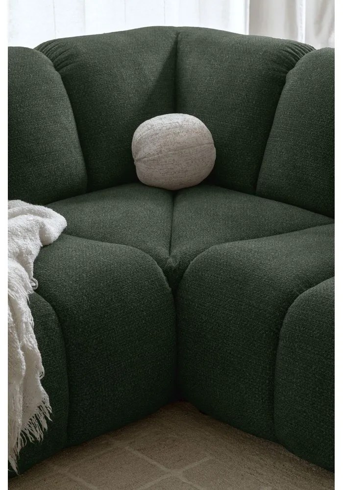 Tmavozelená rohová pohovka (pravý roh/do tvaru "U") Shell – Miuform