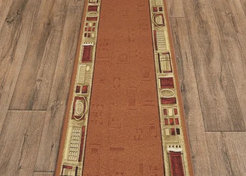 Koberce Breno Behúň JENA 84, šíře role 120 cm, oranžová, viacfarebná