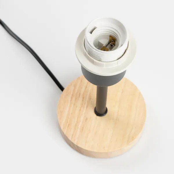 BRILAGI - Stolná lampa BOBO WOOD 1xE27/25W/230V dub/čierna/ružová