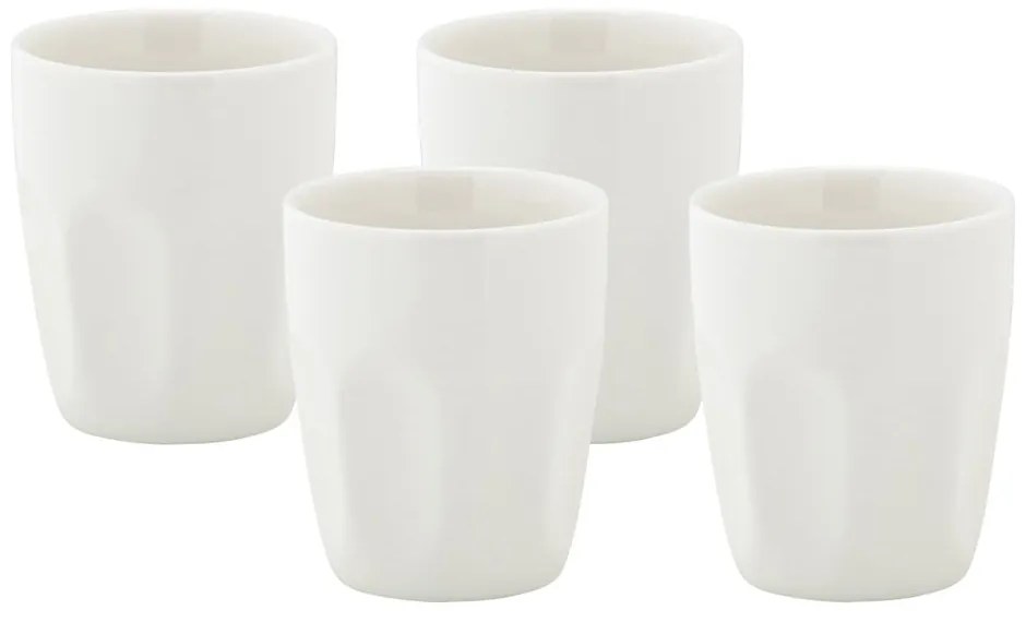 Biele porcelánové hrnčeky v súprave 4 ks 200 ml Basic – Maxwell &amp; Williams