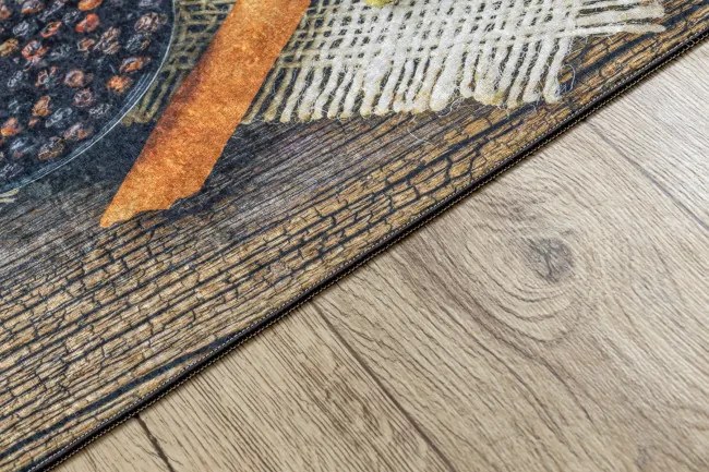 Protišmykový koberec / behúň ANDRE 29040 hnedý / béžový