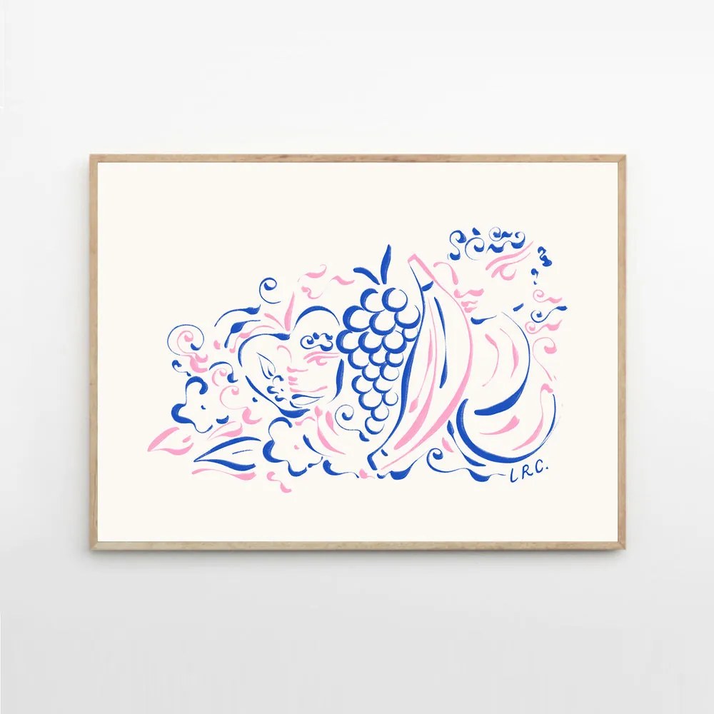 Moikka Plagát Cosmic Harvest by Lucrecia Rey Caro 30x40