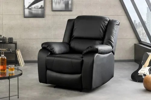 Kreslo Relax 47595 Hollywood - Čierne - Komfort-nábytok