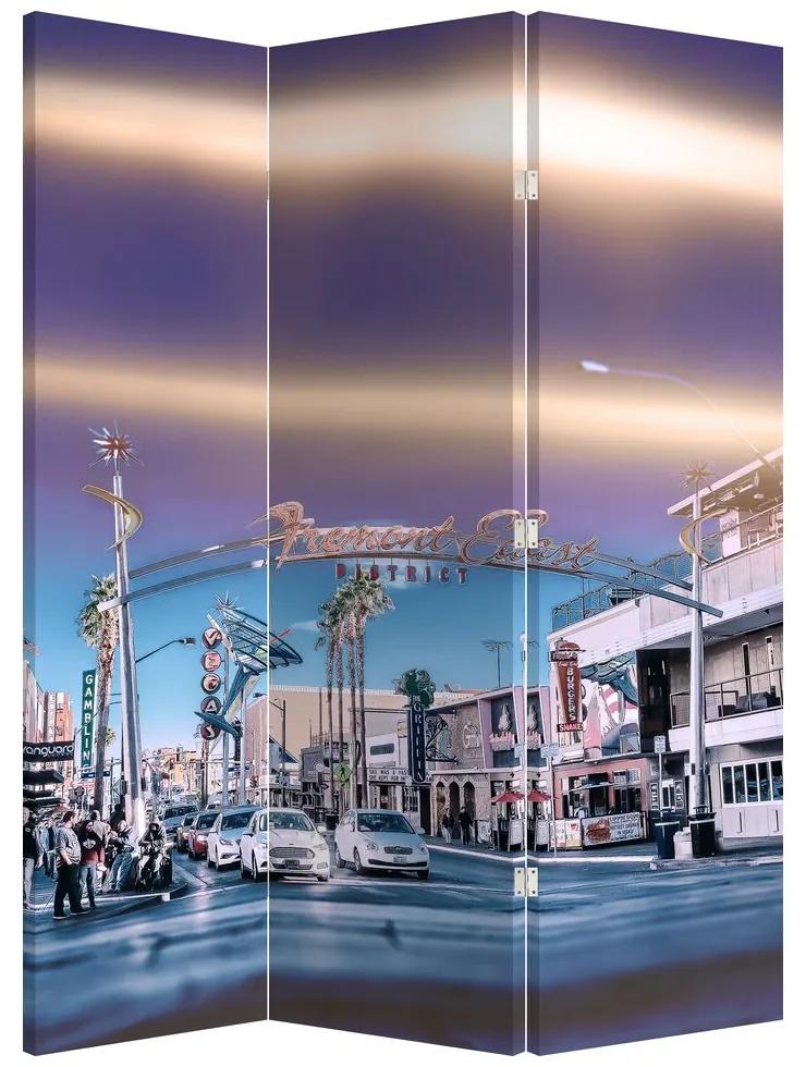 Paraván - Ulice v Las Vegas (126x170 cm)