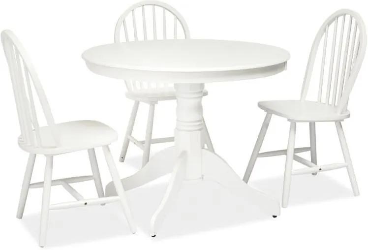 Najlacnejsinabytok WINDSOR okrúhly stôl, biely