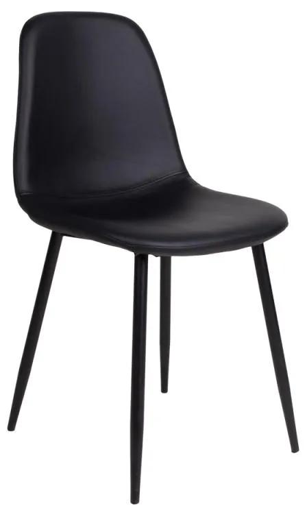 Dizajnová jedálenská stolička Myla, čierna - Skladom na SK
