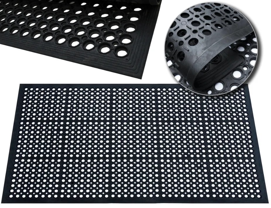 Hrubá gumená rohož pred dvere Šírka: 80 cm | Dĺžka: 120 cm