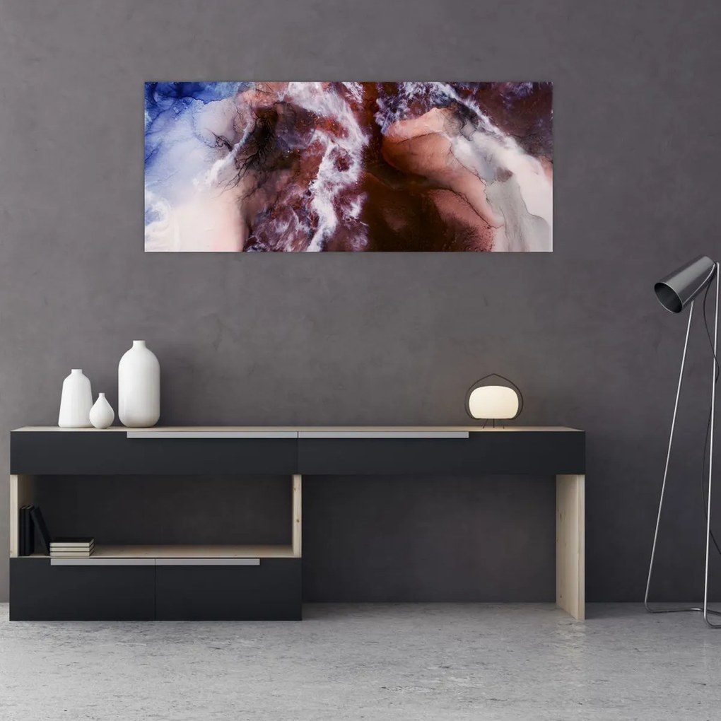 Obraz - Fialový mramor N⁰3 (120x50 cm)