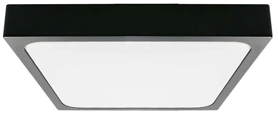 LED Kúpeľňové stropné svietidlo LED/24W/230V 6500K IP44 29,5x29,5 cm čierna