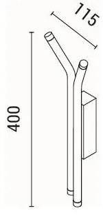 LED Nástenné svietidlo LED/10W/230V 3000K