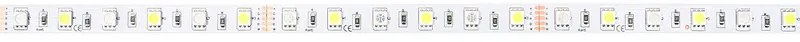 BERGE LED pásek - SMD 5050 - RGB+NW- 5m - 60 LED/m - 14,4 W/m - IP20