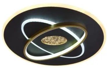 LED Stmievateľné stropné svietidlo LED/80W/230V čierna + diaľkové ovládanie