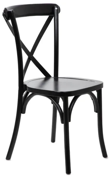 Jedálenská stolička DREV čierna 875743
