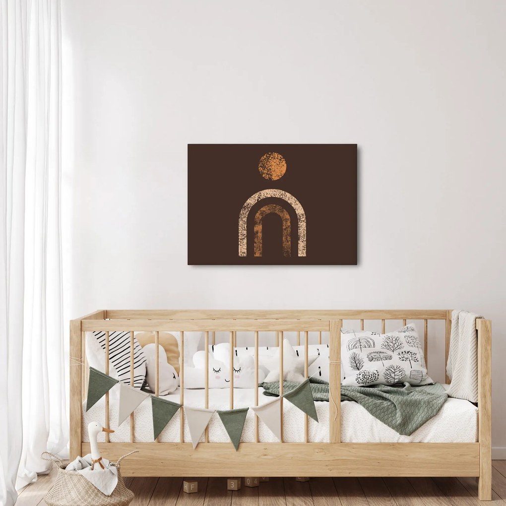 Obraz - Oranžové oblúky N⁰1 (70x50 cm)