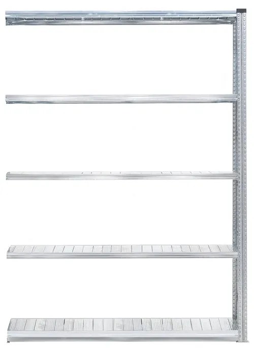 Policový kovový regál TRANSFORM, prídavná sekcia, 2500x1500x320 mm