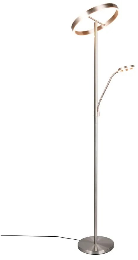 LED stojacia lampa v striebornej farbe (výška 180 cm) Willis – Trio