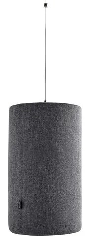 Akustický panel POLY, valec, Ø280x500 mm, stropný, tmavošedá