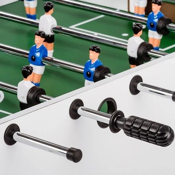 GamesPlanet® Stolný futbal Glasgow, 121x101x79 cm, biely M70126