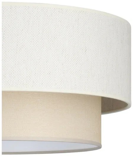 Luster na lankách NATIA 1xE27/60W/230V, priemer 45 cm, krémový