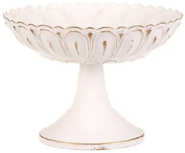 BONTEC Misa kovová - na stojane, 15 cm, aranžovacia, biela Farba: Biela